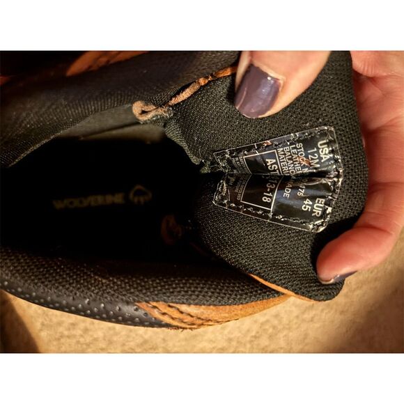 Wolverine Men's Hellcat 6" Work Boots Brown Size 12M Safety Toe - Picture 7 of 8